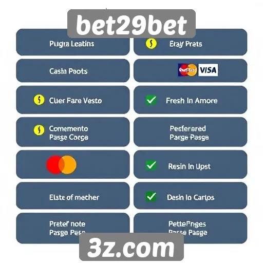 Opções de pagamento disponíveis no bet29bet